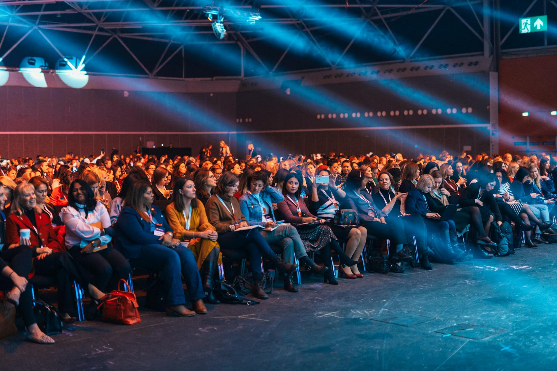 people sitting at event