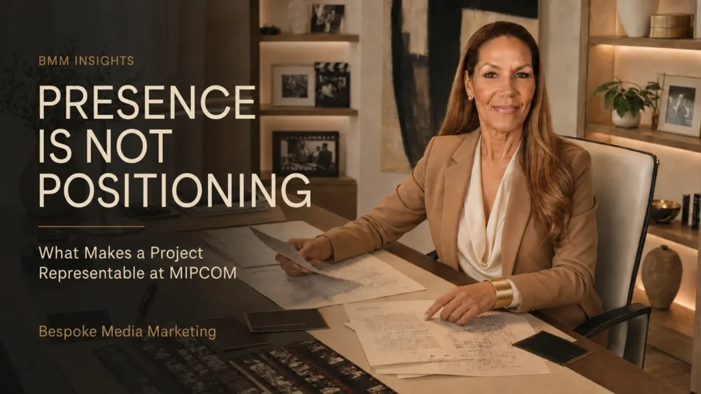 What makes a film, series, documentary or animation ready for MIPCOM representation? BMM explains the five elements required for meaningful market positioning.