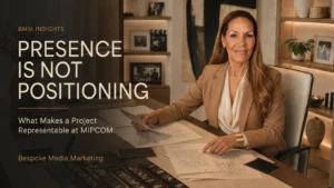 What makes a film, series, documentary or animation ready for MIPCOM representation? BMM explains the five elements required for meaningful market positioning.