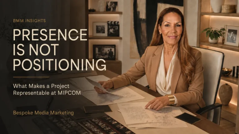 What makes a film, series, documentary or animation ready for MIPCOM representation? BMM explains the five elements required for meaningful market positioning.
